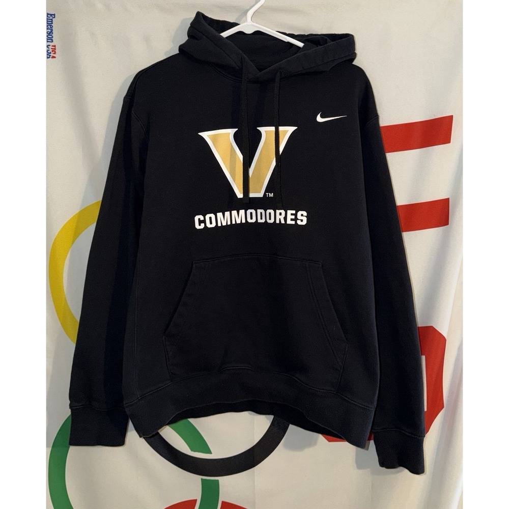 Nike Vanderbilt Commodores Hoodie Medium Black Sweatshirt Football